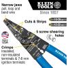imageKlein Tools 1010 Multi Tool Long Nose Wire Cutter Made in USA Wire Crimper Stripper and Bolt Cutter MultiPurpose Electrician Tool 8Inch Long