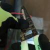 imageKlein Tools 11055 Wire Cutter and Stripper Made in USA Stranded and Solid Wire Cutter Cuts CopperHi Viz Stripper
