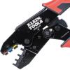 imageKlein Tools 3000CRKIT Ratchet Crimping Tool Set 4 Interchangeable Dies for Heat Shrink NonInsulated Insulated and Ferrule Terminal ConnectorsHeat Shrink Terminals
