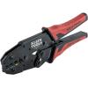 imageKlein Tools 3000CRKIT Ratchet Crimping Tool Set 4 Interchangeable Dies for Heat Shrink NonInsulated Insulated and Ferrule Terminal ConnectorsInsulated Terminals