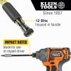 imageKlein Tools 32303 MultiBit Screwdriver  Nut Driver Impact Rated 14in1 Magnetic Screwdriver Set Phillips Slotted Square Combo TorxScrewdriver