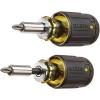 imageKlein Tools 32308 Multibit Stubby Screwdriver Impact Rated 8in1 Adjustable Magnetic Tool with Phillips Slotted Square and Nut DriverScrewdriver