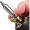 imageKlein Tools 32308 Multibit Stubby Screwdriver Impact Rated 8in1 Adjustable Magnetic Tool with Phillips Slotted Square and Nut DriverScrewdriver