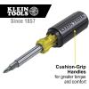 imageKlein Tools 32500 11in1 Screwdriver  Nut Driver Set 8 Bits Phillips Slotted Torx Square 3 Nut Driver Sizes Cushion Grip Handle
