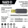 imageKlein Tools 32500MAG Magnetic MultiBit Screwdriver  Nut Driver 11in1 Multi Tool with 8 Bits 3 Nut Driver Sizes Cushion Grip Handle3Piece Kit