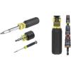 imageKlein Tools 32500MAG Magnetic MultiBit Screwdriver  Nut Driver 11in1 Multi Tool with 8 Bits 3 Nut Driver Sizes Cushion Grip Handle3Piece Kit