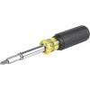 imageKlein Tools 32500MAG Magnetic MultiBit Screwdriver  Nut Driver 11in1 Multi Tool with 8 Bits 3 Nut Driver Sizes Cushion Grip HandleMagnetic 11in1