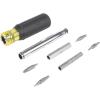 imageKlein Tools 32500MAG Magnetic MultiBit Screwdriver  Nut Driver 11in1 Multi Tool with 8 Bits 3 Nut Driver Sizes Cushion Grip HandleMagnetic 11in1