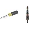 imageKlein Tools 32500MAG Magnetic MultiBit Screwdriver  Nut Driver 11in1 Multi Tool with 8 Bits 3 Nut Driver Sizes Cushion Grip HandleMagnetic 11in1