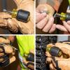 imageKlein Tools 32561 MultiBit Screwdriver  Nut Driver 6in1 Stubby Screwdriver with 2 Phillips 2 Slotted 2 Nut Drivers6in1 Stubby