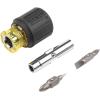 imageKlein Tools 32561 MultiBit Screwdriver  Nut Driver 6in1 Stubby Screwdriver with 2 Phillips 2 Slotted 2 Nut DriversScrewdriver Kit