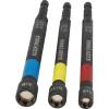 imageKlein Tools 32930 SAE Magnetic Impact Nut Setter Set 6Piece Color Coded Power Nut Driver with Extended Reach 6 SAE Sizes3Pack Nut Setter