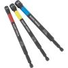 imageKlein Tools 32930 SAE Magnetic Impact Nut Setter Set 6Piece Color Coded Power Nut Driver with Extended Reach 6 SAE Sizes3Pack Nut Setter