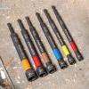 imageKlein Tools 32930 SAE Magnetic Impact Nut Setter Set 6Piece Color Coded Power Nut Driver with Extended Reach 6 SAE Sizes6Piece Nut Setter