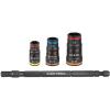 imageKlein Tools 32933 Impact Driver SAE 7in1 Impact Rated Socket Set 3 Flip Sockets with 6 Hex Driver Sizes and 14Inch Bit Holder 5Inch Shaft7in1