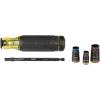 imageKlein Tools 32933 Impact Driver SAE 7in1 Impact Rated Socket Set 3 Flip Sockets with 6 Hex Driver Sizes and 14Inch Bit Holder 5Inch Shaft7in1