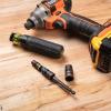 imageKlein Tools 32933 Impact Driver SAE 7in1 Impact Rated Socket Set 3 Flip Sockets with 6 Hex Driver Sizes and 14Inch Bit Holder 5Inch Shaft7in1