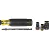 imageKlein Tools 32933M 6in1 Metric Impact Socket Set 3 Flip Sockets with 7 8 10 12 13 and 14 mm Nut Driver Sizes Impact Rated 5Inch Shaft6in1
