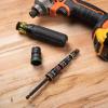 imageKlein Tools 32934 Impact Driver 9in1 SAE Impact Socket Set 4 Flip Sockets with 14 516 38 716 12 916 58 and 34Inch Nut Driver Sizes with Bit Holder 612Inch ShaftFlip Socket