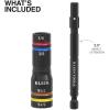 imageKlein Tools 32934 Impact Driver 9in1 SAE Impact Socket Set 4 Flip Sockets with 14 516 38 716 12 916 58 and 34Inch Nut Driver Sizes with Bit Holder 612Inch ShaftQuad Socket