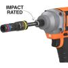 imageKlein Tools 32934 Impact Driver 9in1 SAE Impact Socket Set 4 Flip Sockets with 14 516 38 716 12 916 58 and 34Inch Nut Driver Sizes with Bit Holder 612Inch ShaftQuad Socket