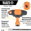 imageKlein Tools 33804 ProFlex ImpactRated Interchangeable Ratcheting THandle Set Torsion Zone Magnetic Bit Holder SAE Metric TORX 23Piece