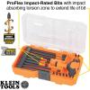 imageKlein Tools 33804 ProFlex ImpactRated Interchangeable Ratcheting THandle Set Torsion Zone Magnetic Bit Holder SAE Metric TORX 23Piece