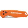 imageKlein Tools 44321 Folding Utility Pocket Knife Compact EDC with Hawkbill Knife Blade Button Lock Pocket Clip and Tether Hole