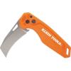 imageKlein Tools 44321 Folding Utility Pocket Knife Compact EDC with Hawkbill Knife Blade Button Lock Pocket Clip and Tether Hole