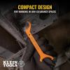 imageKlein Tools 50900R Conduit Lockout Wrench Set Tighten and Loosen Locknuts in Tight Spaces 12 34 and 1Inch Offset Bends 3PieceFlat