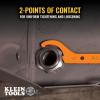 imageKlein Tools 50900R Conduit Lockout Wrench Set Tighten and Loosen Locknuts in Tight Spaces 12 34 and 1Inch Offset Bends 3PieceFlat
