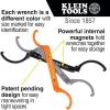 imageKlein Tools 50900R Conduit Lockout Wrench Set Tighten and Loosen Locknuts in Tight Spaces 12 34 and 1Inch Offset Bends 3PieceOffset