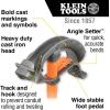 imageKlein Tools 51604 Iron Conduit Bender Full Assembly 34Inch EMT and 12Inch Rigid Wide Foot Pedal Benchmark Symbols and Angle Setter