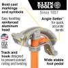 imageKlein Tools 51606 Aluminum Conduit Bender Full Assembly 12Inch EMT Wide Food Pedal Benchmark Symbols and Angle SetterBender