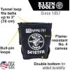 imageKlein Tools 5416TFR Tool Bag Flame Resistant Canvas Bag for Bolt Storage with Double Reinforced Bottom and Tunnel Connect 5 x 10 x 9Inch