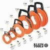 imageKlein Tools 56331 50Foot Electrical Fish Tape Steel Wire Puller with Double Loop Tip Optimized Housing and Handle 18Inch