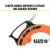imageKlein Tools 56331 50Foot Electrical Fish Tape Steel Wire Puller with Double Loop Tip Optimized Housing and Handle 18Inch