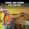 imageKlein Tools 56331 50Foot Electrical Fish Tape Steel Wire Puller with Double Loop Tip Optimized Housing and Handle 18Inch