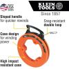 imageKlein Tools 56331 50Foot Electrical Fish Tape Steel Wire Puller with Double Loop Tip Optimized Housing and Handle 18Inch