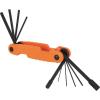 imageKlein Tools 70550 Hex Wrench Key Set 11 SAE Sizes Heavy Duty Folding Allen Wrench Tool with Extra Long Hex Keys10Key Metric