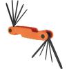 imageKlein Tools 70550 Hex Wrench Key Set 11 SAE Sizes Heavy Duty Folding Allen Wrench Tool with Extra Long Hex Keys10Key TORX