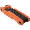 imageKlein Tools 70550 Hex Wrench Key Set 11 SAE Sizes Heavy Duty Folding Allen Wrench Tool with Extra Long Hex Keys11Key SAE