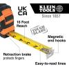 imageKlein Tools 9225 Tape Measure HeavyDuty Measuring Tape with 25Foot DoubleHook DoubleSided Nylon Reinforced Blade with Metal Belt Clip