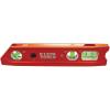 imageKlein Tools 935RB Torpedo Level 8Inch Billet Magnetic Level 0304590 Degree Vials VGroove Tapered Nose HighVisibility Vial and BodyLighted