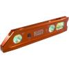 imageKlein Tools 935RB Torpedo Level 8Inch Billet Magnetic Level 0304590 Degree Vials VGroove Tapered Nose HighVisibility Vial and BodyLighted