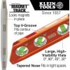 imageKlein Tools 935RB Torpedo Level 8Inch Billet Magnetic Level 0304590 Degree Vials VGroove Tapered Nose HighVisibility Vial and BodyStandard
