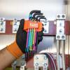 imageKlein Tools BLS18 Hex Key Wrench Set Color Coded SAE and Metric HeatTreated LStyle 116Inch to 38Inch and 15 mm to 10 mm 18PieceSAE  Metric