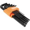 imageKlein Tools BLS22H Long BallEnd THandle Hex Key Wrench Set 22Key SAE and Metric 116Inch to 38Inch 15 to 10 mm12Piece SAE