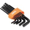 imageKlein Tools BLS22H Long BallEnd THandle Hex Key Wrench Set 22Key SAE and Metric 116Inch to 38Inch 15 to 10 mm22Piece SAE  Metric