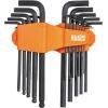 imageKlein Tools BLS22H Long BallEnd THandle Hex Key Wrench Set 22Key SAE and Metric 116Inch to 38Inch 15 to 10 mm22Piece SAE  Metric wHandle
